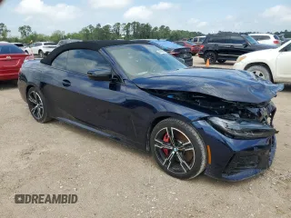 2023 BMW 4 Series M440i with VIN WBA53AT03PCL15153, listed as a Copart auction lot 49828855 with 7,354 mi miles and Salvage Title. Bid and sale history available at DreamBid. Image 4.