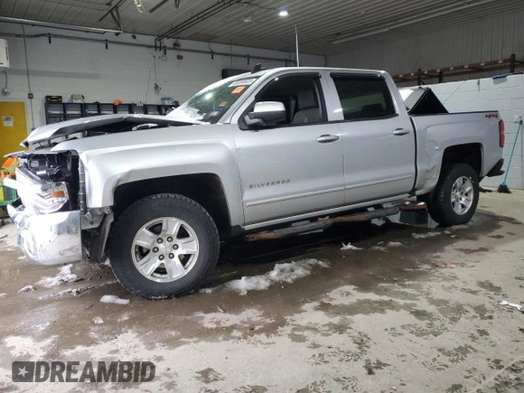 2018 Chevrolet Silverado 1500 LT with VIN 3GCUKREC6JG615006, listed as a Copart auction lot 88089605 with Not Provided miles and Salvage Title. Bid and sale history available at DreamBid. Image 1.