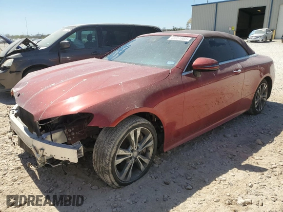 2018 Mercedes-Benz E-Class E 400 with VIN WDD1K6FB1JF033359, listed as a Copart auction lot 48851665 with 49,533 mi miles and Salvage Title. Bid and sale history available at carsss.com. Image 1.