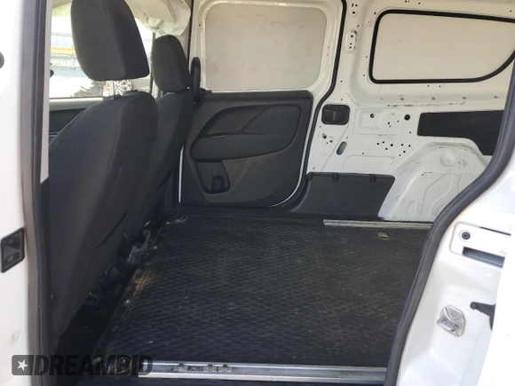 2019 Ram ProMaster City Cargo Tradesman SLT with VIN ZFBHRFBB7K6M23591, listed as a Copart auction lot 42138905 with 186,133 mi miles and Salvage title. Bid and sale history available at DreamBid. Image 11.
