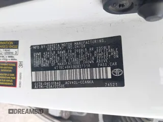 2009 Toyota Camry z VIN 4T1BE46K69U827318, wystawiony jako IAAI lot #41879474 z przebiegiem 223 347 mil mil oraz . Historia ofert i sprzedaży dostępna na DreamBid. Obrazek 9.