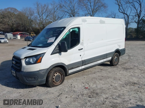 2020 Ford Transit Cargo with VIN 1FTBR1C81LKB67434, listed as a IAAI auction lot 41418986 with 133,456 mi miles. Bid and sale history available at carsss.com. Image 2.