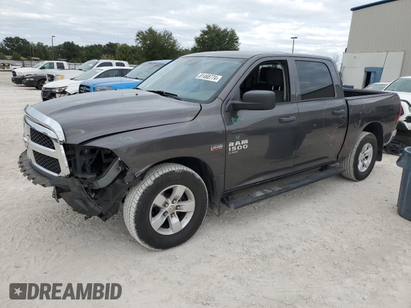 2020 Ram 1500 Classic Tradesman with VIN 3C6RR6KT7LG130288, listed as a Copart auction lot 81468774 with 40,592 mi miles and Salvage Title. Bid and sale history available at carsss.com. Image 1.