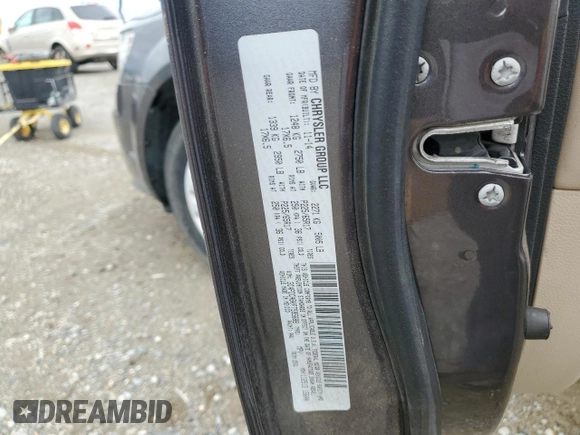 2015 Dodge Journey American Value with VIN 3C4PDCAB0FT595688, listed as a Copart auction lot 51043775 with 95,651 mi miles and Clean Title. Bid and sale history available at DreamBid. Image 12.