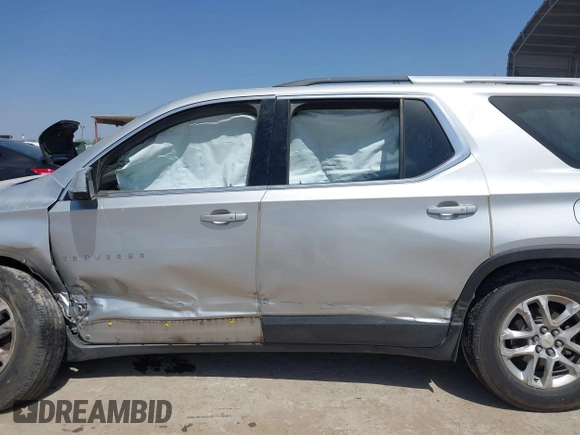 2018 Chevrolet Traverse LT Cloth z VIN 1GNERGKW3JJ173973, wystawiony jako IAAI lot #41860647 z przebiegiem 143 854 mil mil oraz . Historia ofert i sprzedaży dostępna na DreamBid. Obrazek 15.