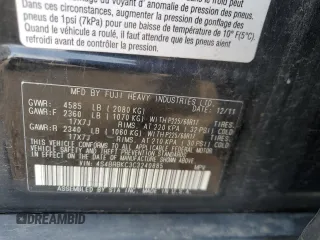 2012 Subaru Outback Limited with VIN 4S4BRBKC3C3240885, listed as a Copart auction lot 60055645 with 157,248 mi miles and Clean title. Bid and sale history available at DreamBid. Image 13.