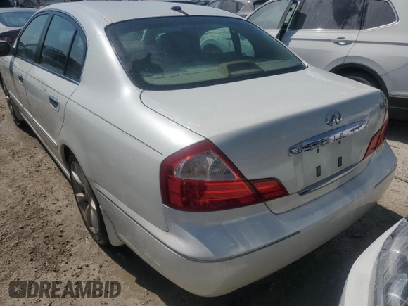 2005 Infiniti Q45 z VIN JNKBF01A45M101796, wystawiony jako Copart lot #74363984 z przebiegiem Nie podano mil oraz Nie do naprawy • Non repairable. Historia ofert i sprzedaży dostępna na DreamBid. Obrazek 6.