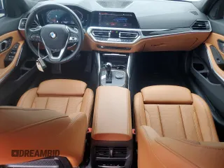 2022 BMW 3 Series 330i xDrive with VIN 3MW5R7J03N8C36977, listed as a Copart auction lot 53891745 with 14,938 mi miles and Salvage title. Bid and sale history available at DreamBid. Image 8.