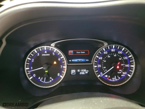 2013 Infiniti JX35 with VIN 5N1AL0MM7DC324751, listed as a Copart auction lot 49355575 with 161,336 mi miles and Salvage Title. Bid and sale history available at carsss.com. Image 9.