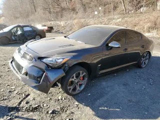 2021 Kia Stinger GT1 with VIN KNAE45LC8M6094528, listed as a Copart auction lot 87195754 with 38,988 mi miles and Salvage Title. Bid and sale history available at carsss.com. Image 1.