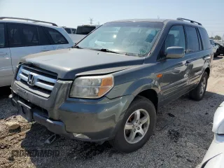 2008 Honda Pilot EX-L z VIN 5FNYF18758B031962, wystawiony jako Copart lot #69118424 z przebiegiem 168 215 mil mil oraz Szkoda całkowita • Salvage title. Historia ofert i sprzedaży dostępna na DreamBid. Obrazek 1.