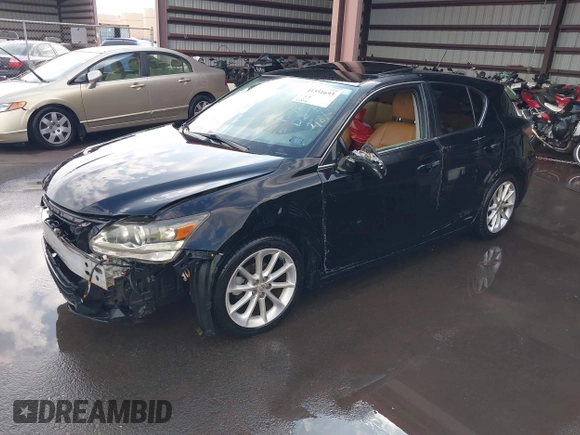 2011 Lexus CT 200h with VIN JTHKD5BH2B2031222, listed as a IAAI auction lot 41551693 with 123,596 mi miles. Bid and sale history available at carsss.com. Image 18.