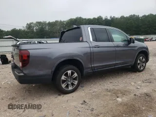 2017 Honda Ridgeline RTL-T with VIN 5FPYK3F65HB027242, listed as a Copart auction lot 62584355 with 43,165 mi miles and Salvage title. Bid and sale history available at DreamBid. Image 3.