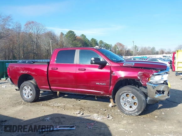 2022 Ram 2500 Big Horn with VIN 3C6UR5DL7NG162422, listed as a IAAI auction lot 41129751 with 51,465 mi miles. Bid and sale history available at carsss.com. Image 14.