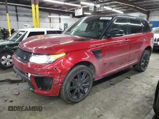 2016 Land Rover Range Rover Sport SVR z VIN SALWZ2EFXGA123133, wystawiony jako Copart lot #89399755 z przebiegiem 80 768 mil mil oraz Szkoda całkowita • Salvage title. Historia ofert i sprzedaży dostępna na DreamBid. Obrazek 1.