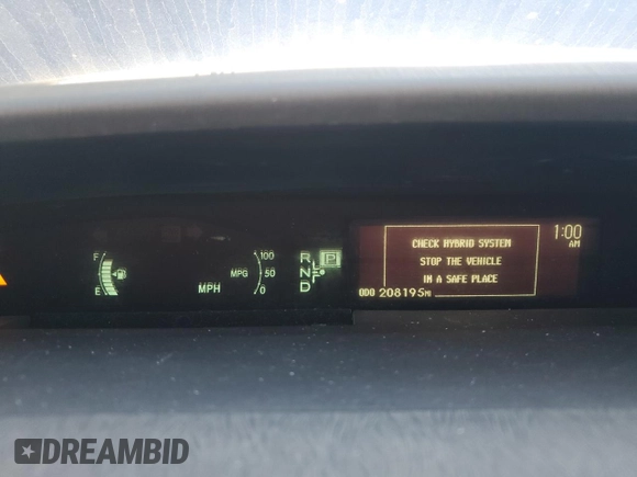 2012 Toyota Prius One with VIN JTDKN3DU2C1497799, listed as a Copart auction lot 56428375 with 208,195 mi miles and Salvage Title. Bid and sale history available at DreamBid. Image 9.