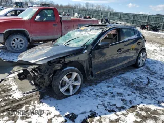 2013 Acura ILX Tech Pkg with VIN 19VDE1F76DE000376, listed as a Copart auction lot 46239025 with 0 mi miles and Salvage Title. Bid and sale history available at carsss.com. Image 1.