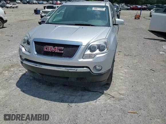 2010 GMC Acadia SLT1 with VIN 1GKLRMED9AJ125200, listed as a Copart auction lot 58071725 with 216,380 mi miles and Salvage title. Bid and sale history available at DreamBid. Image 14.