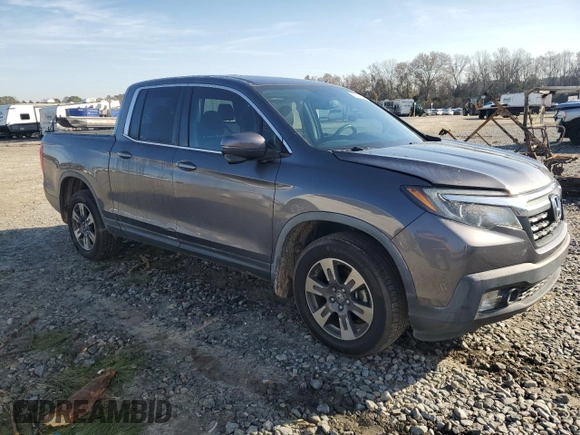 2019 Honda Ridgeline RTL-T with VIN 5FPYK3F63KB019325, listed as a Copart auction lot 43327725 with 63,124 mi miles and Salvage title. Bid and sale history available at DreamBid. Image 4.