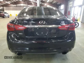 2018 Infiniti Q50 Luxe with VIN JN1EV7AR0JM431979, listed as a Copart auction lot 56108015 with 85,597 mi miles and Clean Title. Bid and sale history available at carsss.com. Image 6.