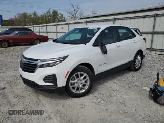 2022 Chevrolet Equinox LS z VIN 3GNAXHEV1NS225702, wystawiony jako Copart lot #53185655 z przebiegiem 27 287 mil mil oraz Szkoda całkowita • Salvage title. Historia ofert i sprzedaży dostępna na DreamBid. Obrazek 1.