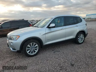 2013 BMW X3 xDrive28i with VIN 5UXWX9C51D0A28155, listed as a Copart auction lot 53544855 with 94,873 mi miles and Salvage Title. Bid and sale history available at carsss.com. Image 1.