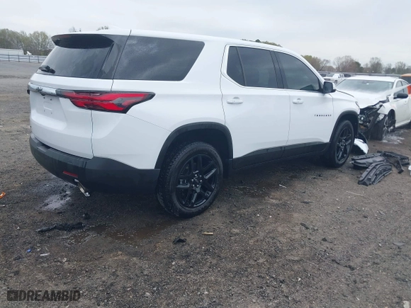 2023 Chevrolet Traverse LS with VIN 1GNERFKW6PJ332553, listed as a IAAI auction lot 41864699 with 15,654 mi miles. Bid and sale history available at carsss.com. Image 4.