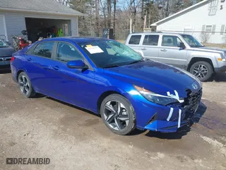 2023 Hyundai Elantra SEL with VIN KMHLS4AG9PU569759, listed as a IAAI auction lot 41711777 with 22,912 mi miles. Bid and sale history available at carsss.com. Image 1.