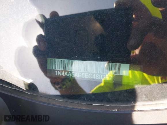 2014 Nissan Maxima S with VIN 1N4AA5AP5EC480297, listed as a IAAI auction lot 42572233 with 79,101 mi miles and . Bid and sale history available at DreamBid. Image 12.
