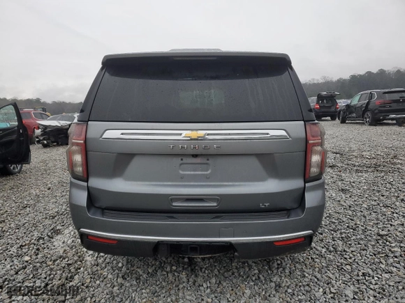 2021 Chevrolet Tahoe LT with VIN 1GNSCNKD1MR156490, listed as a Copart auction lot 42393605 with 134,700 mi miles and Salvage Title. Bid and sale history available at carsss.com. Image 6.