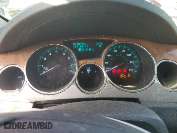 2012 Buick Enclave Leather with VIN 5GAKRCED3CJ176715, listed as a Copart auction lot 56191135 with 119,124 mi miles and Salvage Title. Bid and sale history available at DreamBid. Image 9.