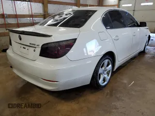 2008 BMW 5 Series 535xi with VIN WBANV93538CZ70418, listed as a Copart auction lot 47811245 with 181,109 mi miles and Salvage Title. Bid and sale history available at carsss.com. Image 3.