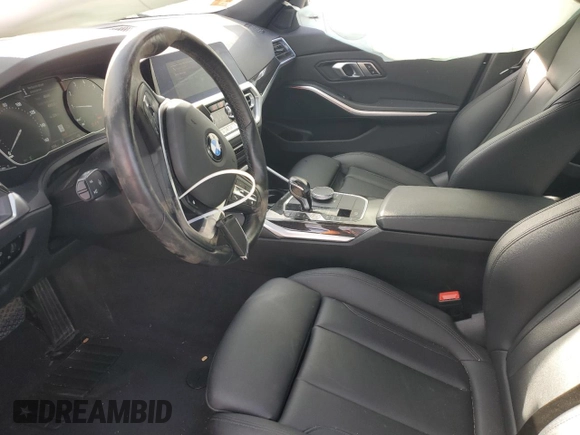 2021 BMW 3 Series 330i xDrive with VIN WBA5R7C03MFK53782, listed as a Copart auction lot 43903465 with 48,445 mi miles and Salvage Title. Bid and sale history available at carsss.com. Image 7.