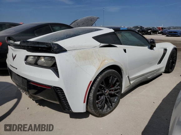 2015 Chevrolet Corvette Z06 2LZ with VIN 1G1YS2D65F5604221, listed as a Copart auction lot 74049024 with 0 mi miles and Salvage Title. Bid and sale history available at carsss.com. Image 3.
