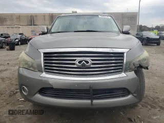 2012 Infiniti QX56 7-passenger with VIN JN8AZ2NE2C9021981, listed as a Copart auction lot 78465744 with 195,422 mi miles and Salvage Title. Bid and sale history available at carsss.com. Image 5.