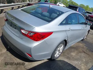 2014 Hyundai Sonata GLS with VIN 5NPEB4AC9EH852955, listed as a IAAI auction lot 42048474 with 107,357 mi miles and . Bid and sale history available at carsss.com. Image 4.
