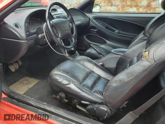 1995 Ford Mustang GT with VIN 1FALP42T7SF141936, listed as a Copart auction lot 56161595 with 91,903 mi miles and Salvage title. Bid and sale history available at DreamBid. Image 8.