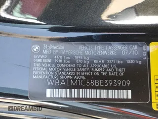 2011 BMW Z4 sDrive35is with VIN WBALM1C58BE393909, listed as a Copart auction lot 89218305 with 112,502 mi miles and Salvage Title. Bid and sale history available at carsss.com. Image 14.