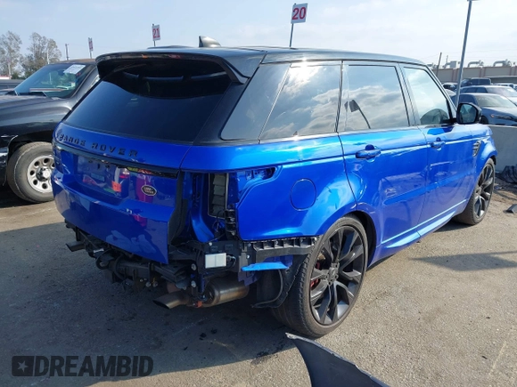 2021 Land Rover Range Rover Sport HST with VIN SALWS2RU2MA772532, listed as a IAAI auction lot 41394722 with 32,816 mi miles. Bid and sale history available at carsss.com. Image 4.