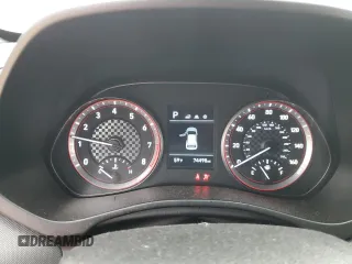 2019 Hyundai Veloster 2.0 with VIN KMHTG6AF5KU018693, listed as a Copart auction lot 76660363 with 74,498 mi miles. Bid and sale history available at carsss.com. Image 9.