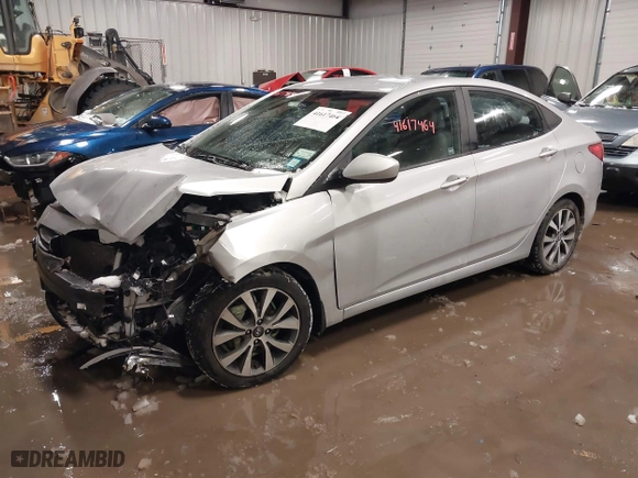 2017 Hyundai Accent SE with VIN KMHCT4AE7HU347198, listed as a IAAI auction lot 41617464 with 61,403 mi miles. Bid and sale history available at carsss.com. Image 17.