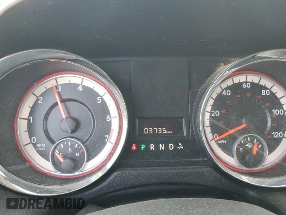 2013 Dodge Grand Caravan SE with VIN 2C4RDGBG8DR741359, listed as a Copart auction lot 52810065 with 103,735 mi miles and Salvage Title. Bid and sale history available at DreamBid. Image 9.