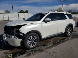 2022 Nissan Pathfinder SL with VIN 5N1DR3CC9NC211472, listed as a Copart auction lot 54861505 with 46,579 mi miles and Salvage title. Bid and sale history available at DreamBid. Image 1.