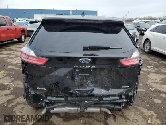 2023 Ford Edge SEL with VIN 2FMPK4J92PBA43966, listed as a Copart auction lot 47220925 with 23,850 mi miles and Salvage Title. Bid and sale history available at carsss.com. Image 6.