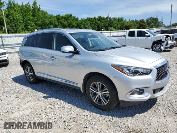 2020 Infiniti QX60 Luxe with VIN 5N1DL0MM7LC516103, listed as a Copart auction lot 57853765 with 69,496 mi miles and Salvage title. Bid and sale history available at DreamBid. Image 4.