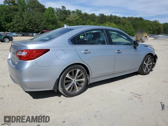 2017 Subaru Legacy Limited with VIN 4S3BNAN69H3039340, listed as a Copart auction lot 57468155 with 45,781 mi miles and Salvage title. Bid and sale history available at DreamBid. Image 3.