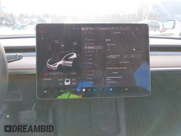 2022 Tesla Model 3 Long Range with VIN 5YJ3E1EB6NF114723, listed as a IAAI auction lot 41396258 with 2,179 mi miles and . Bid and sale history available at DreamBid. Image 17.