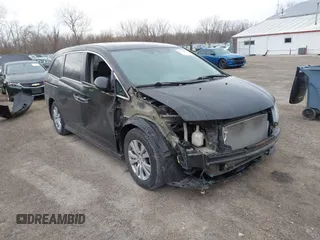 2017 Honda Odyssey EX-L with VIN 5FNRL5H68HB026010, listed as a IAAI auction lot 41884999 with 138,943 mi miles and . Bid and sale history available at DreamBid. Image 1.