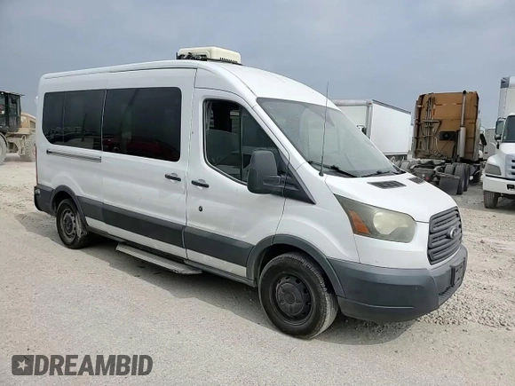 2015 Ford Transit XL with VIN 1FBAX2CM6FKA52776, listed as a Copart auction lot 56257115 with 270,005 mi miles and Salvage title. Bid and sale history available at DreamBid. Image 14.