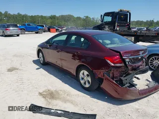 2014 Honda Civic Sedan LX with VIN 19XFB2F57EE246612, listed as a IAAI auction lot 41984108 with 13,656 mi miles. Bid and sale history available at carsss.com. Image 3.